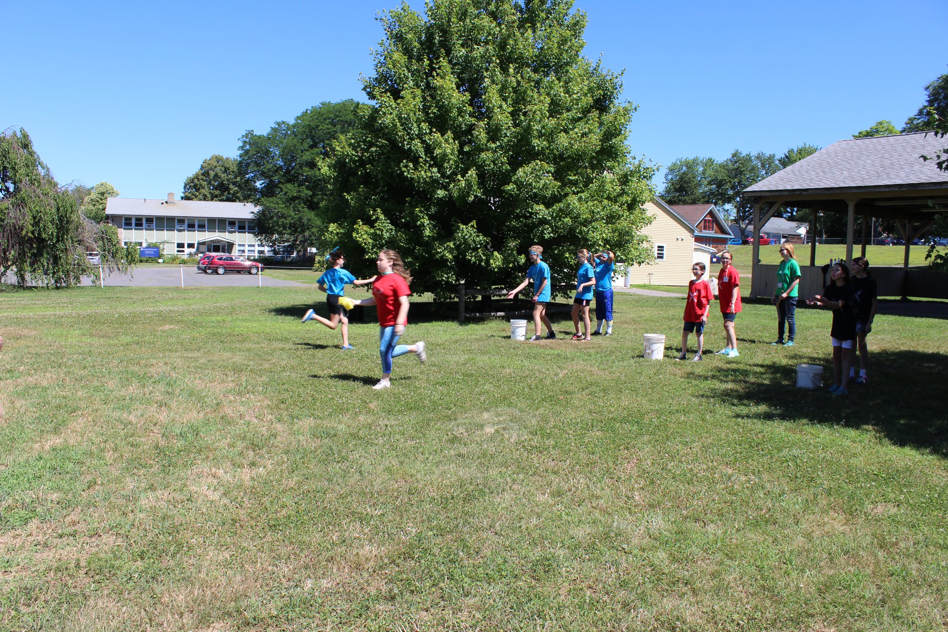 Kids playing a game