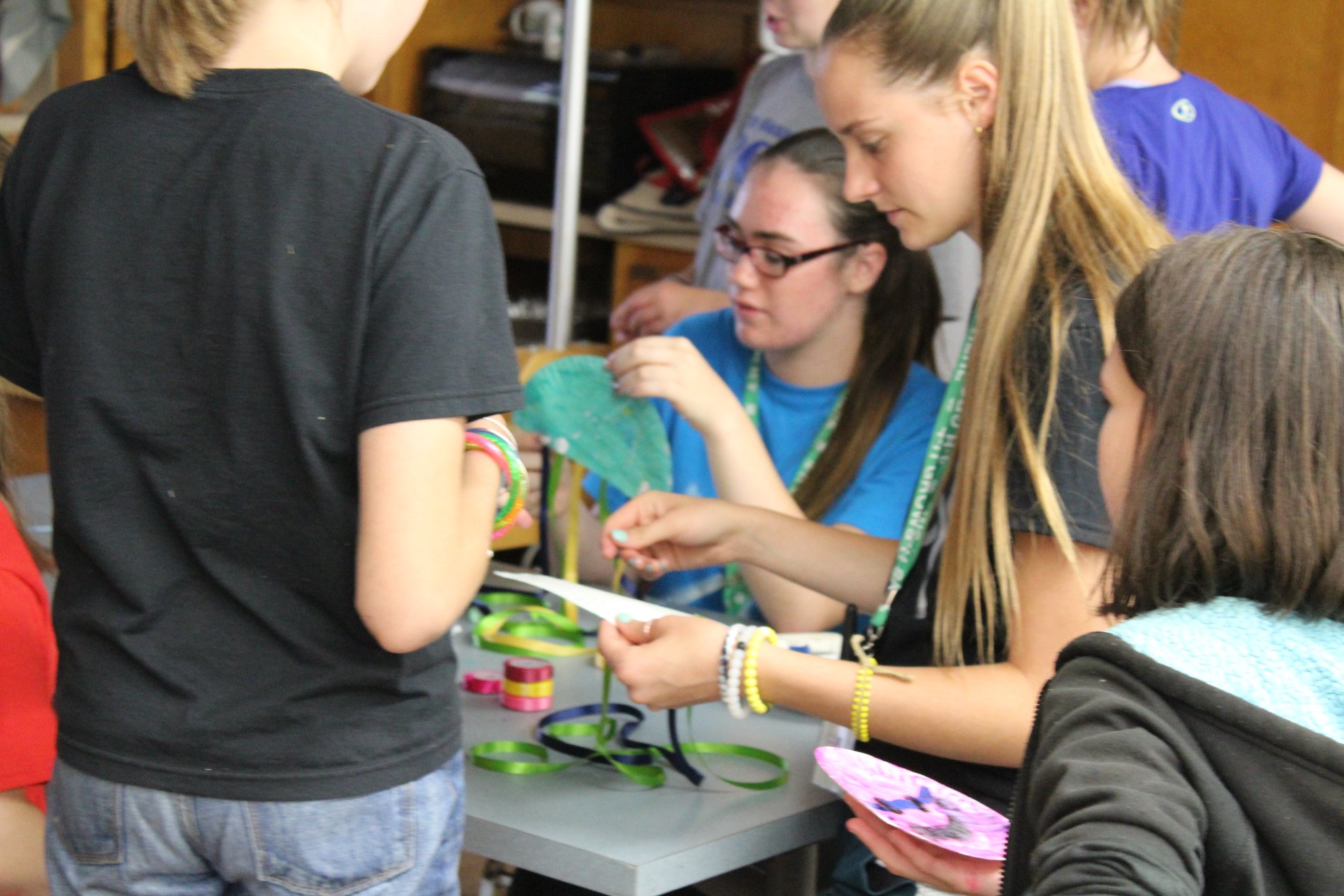 Girls doing an activity